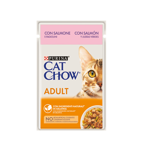 Cat Chow Adult Somonlu Yaş Kedi Maması 85 GR